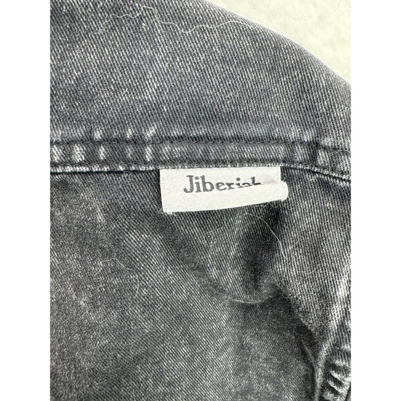 Jibberish Denver Men's Black Denim Button Up Shirt Size Medium - Picture 8 of 9